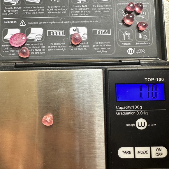 Natural Tourmalines heart shape loose gemstones for the Necklace or Bracelet. - Picture 12 of 12